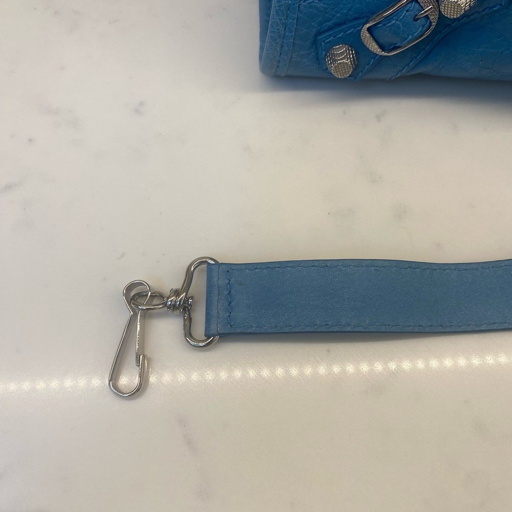 Balenciaga Agneau Classic Hardware City Bag in Aquamarine - Picture 10 of 12